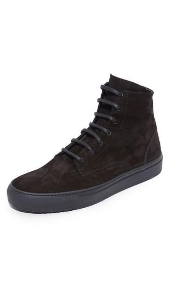Wings Horns Service Leather High Top Sneakers