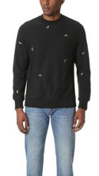 Ps By Paul Smith Allover Watermelon Crew Sweatshirt