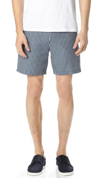 Club Monaco Striped Baxter Shorts