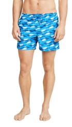 Sundek Ocean Print Swim Shorts With Elastic Waist