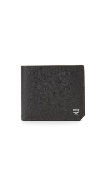 Mcm Bric Leather Billfold