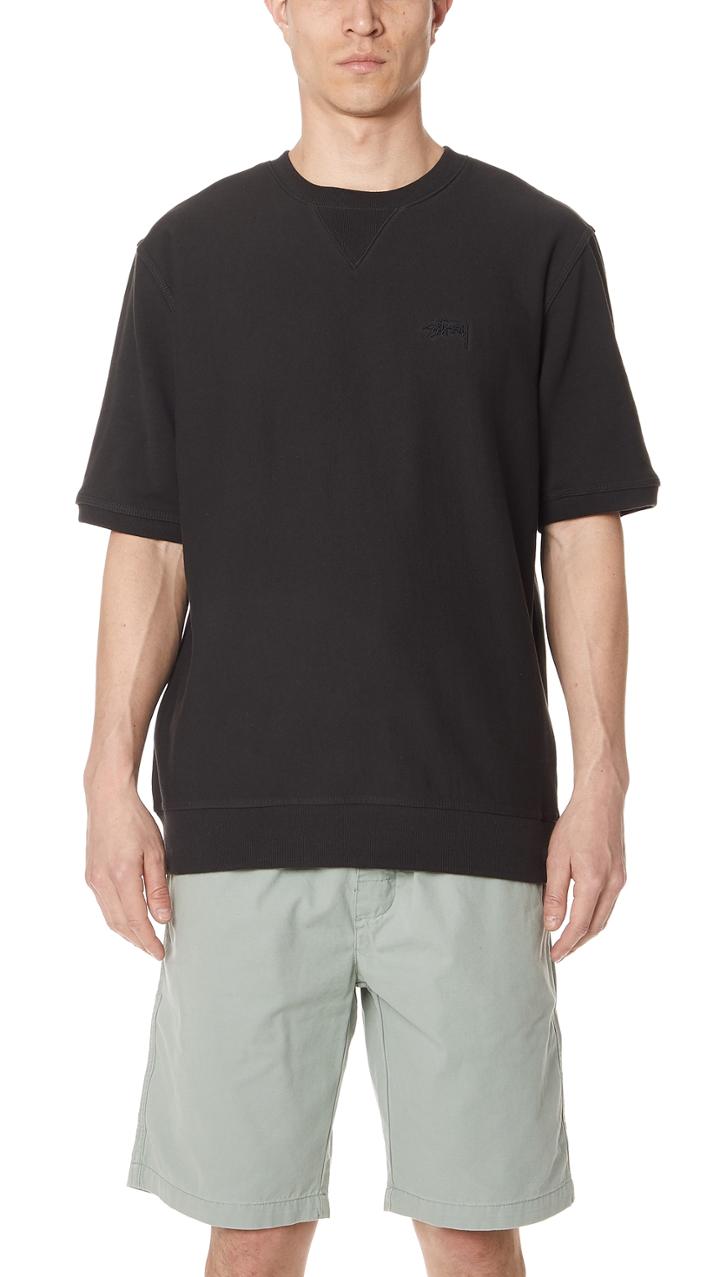 Stussy Stock Short Sleeve Tree Crew Sweatshirt