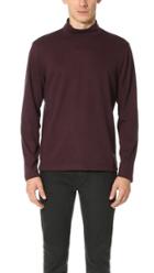 Club Monaco Ponte Mock Neck Long Sleeve Tee