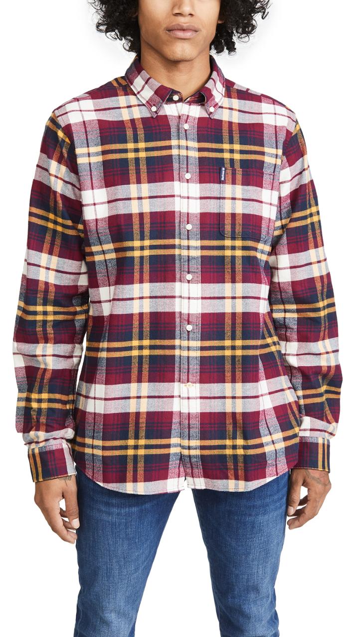 Barbour Long Sleeve Plaid Country Check Tailored Shirt