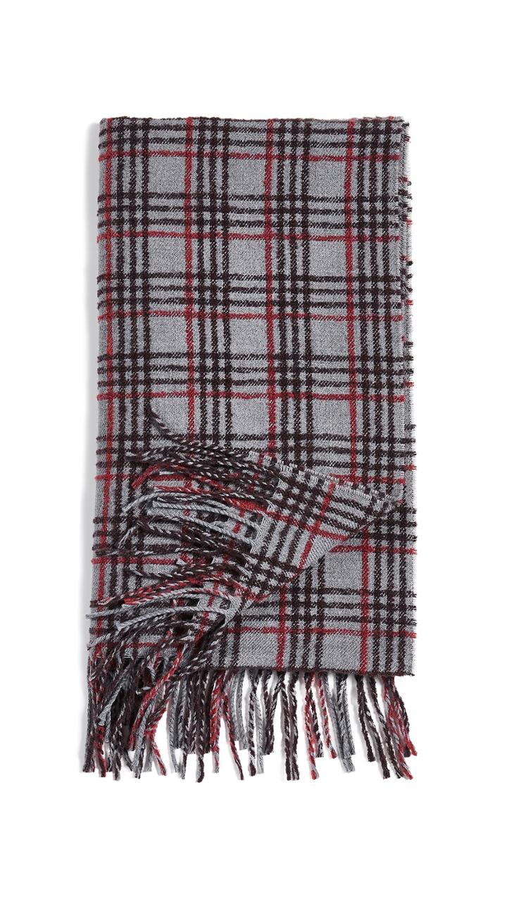 Maison Kitsune Check Scarf