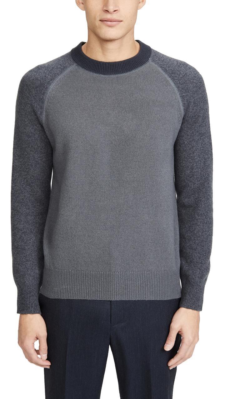 Club Monaco Garment Dyed Crew Neck Sweater
