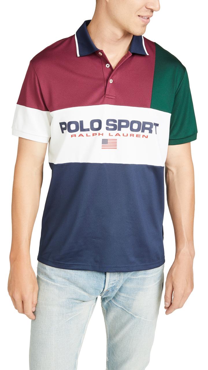 Polo Ralph Lauren Logo Tech Pique Polo Shirt