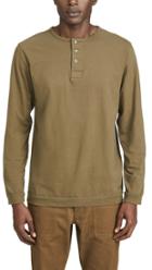 Saturdays Nyc Mitch Pima Henley Long Sleeve Shirt