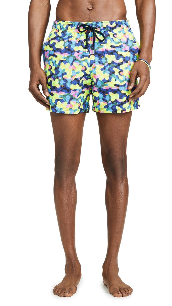 Vilebrequin Neo Camo Stretch Moorea Swim Trunks