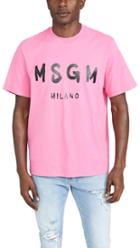 Msgm Msgm Milano Logo Tee Shirt