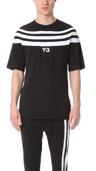 Y 3 3 Stripe Tee