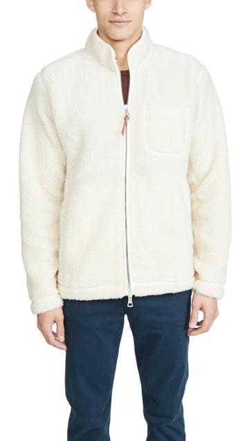 Albam Zipped Curly Fleece Full Zip Jacket