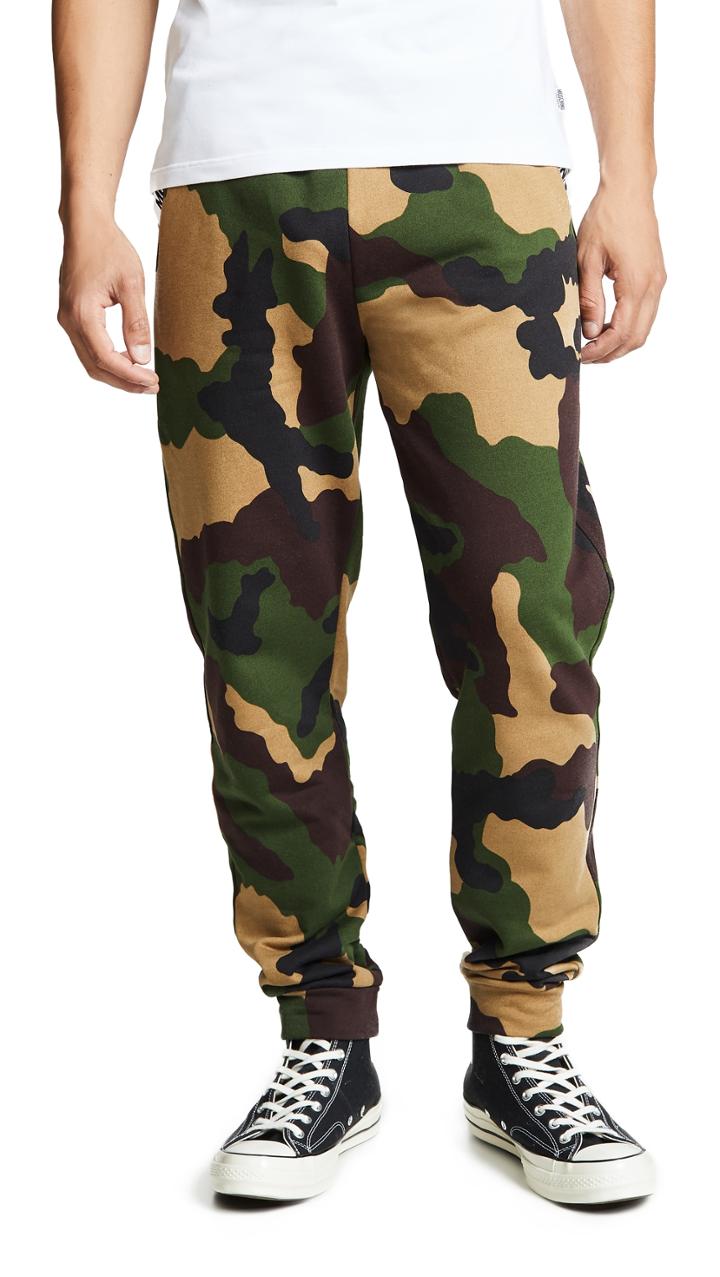 Moschino Cotton Fleece Camo Sweatpants