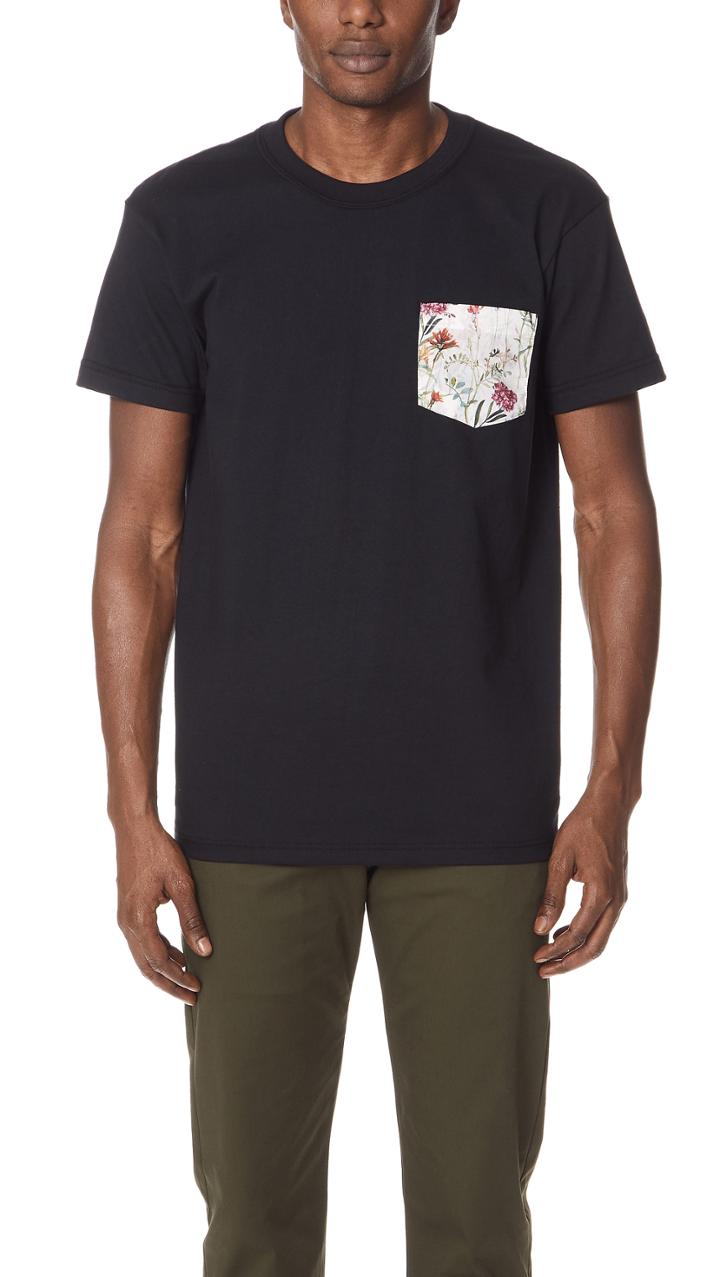 Naked Famous Botanical Pocket T Shirt