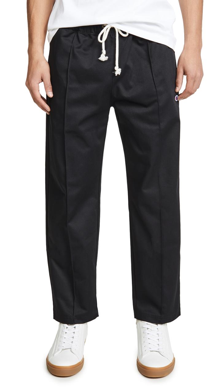 Champion Premium Reverse Weave Straight Hem Twill Sweatpants
