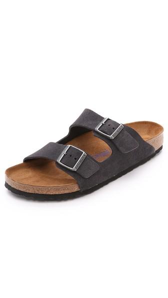 Birkenstock Suede Soft Footbed Arizona Sandals