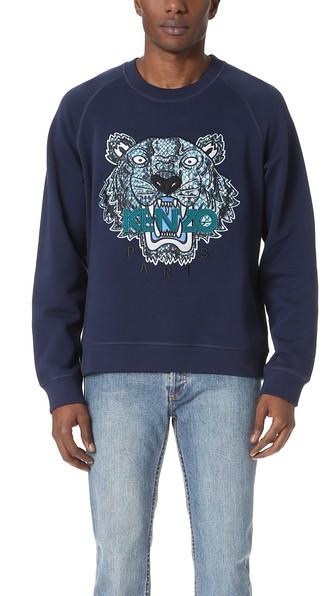Kenzo Embroidered Snake Tiger Sweatshirt