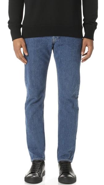 Patrik Ervell Classic Medium Stonewash Denim Jeans