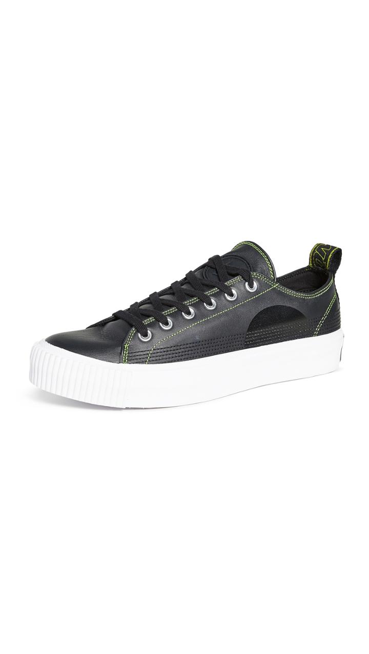Mcq Alexander Mcqueen Plimsoll Neon Stitch Low Top Sneakers