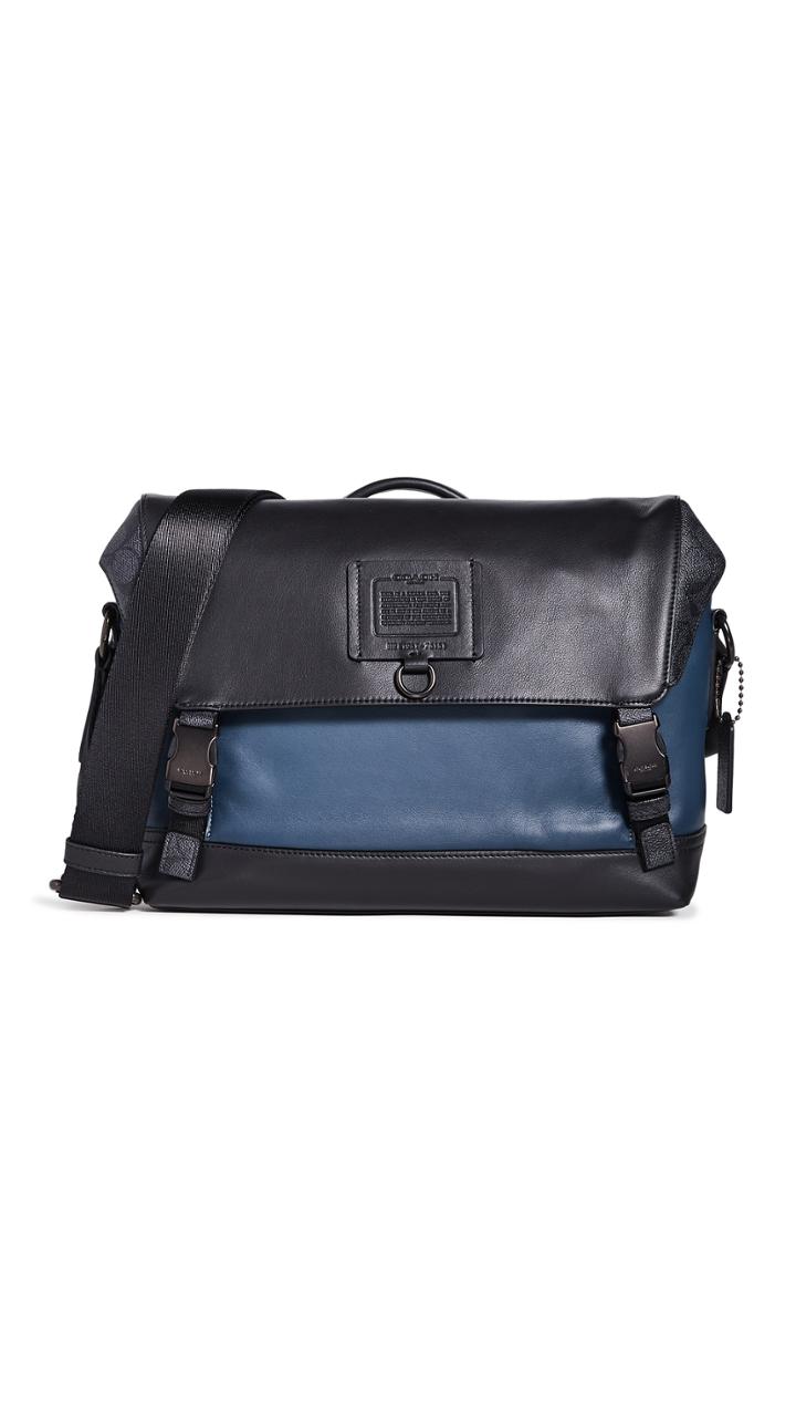 Coach New York Signature Blocking Rivington Bike Bag