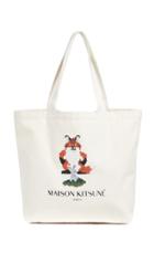 Maison Kitsune Fox Pixel Tote Bag