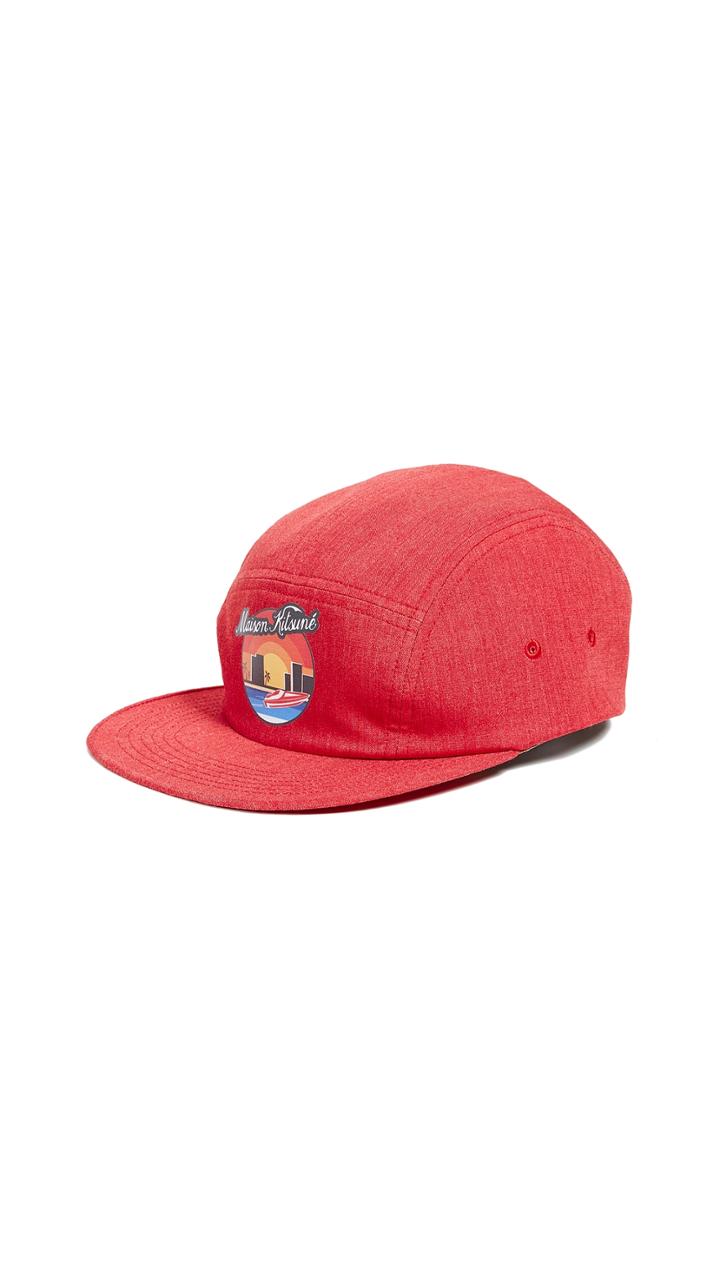 Maison Kitsune 5 Panel Sunset Cap