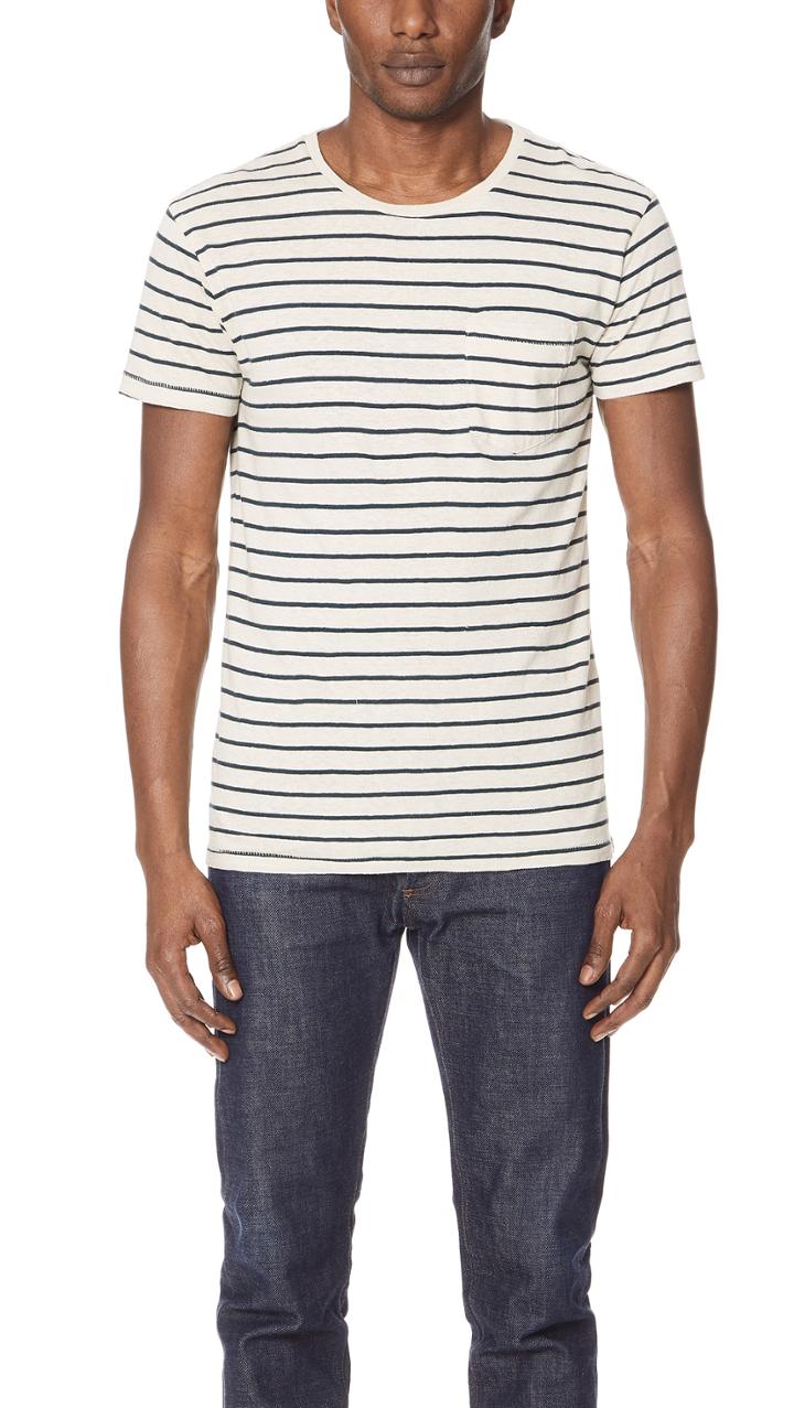 Mollusk Hemp Stripe Tee