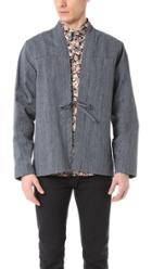 Naked Famous Hank Dyed Speckle Twill Kimono Shirt