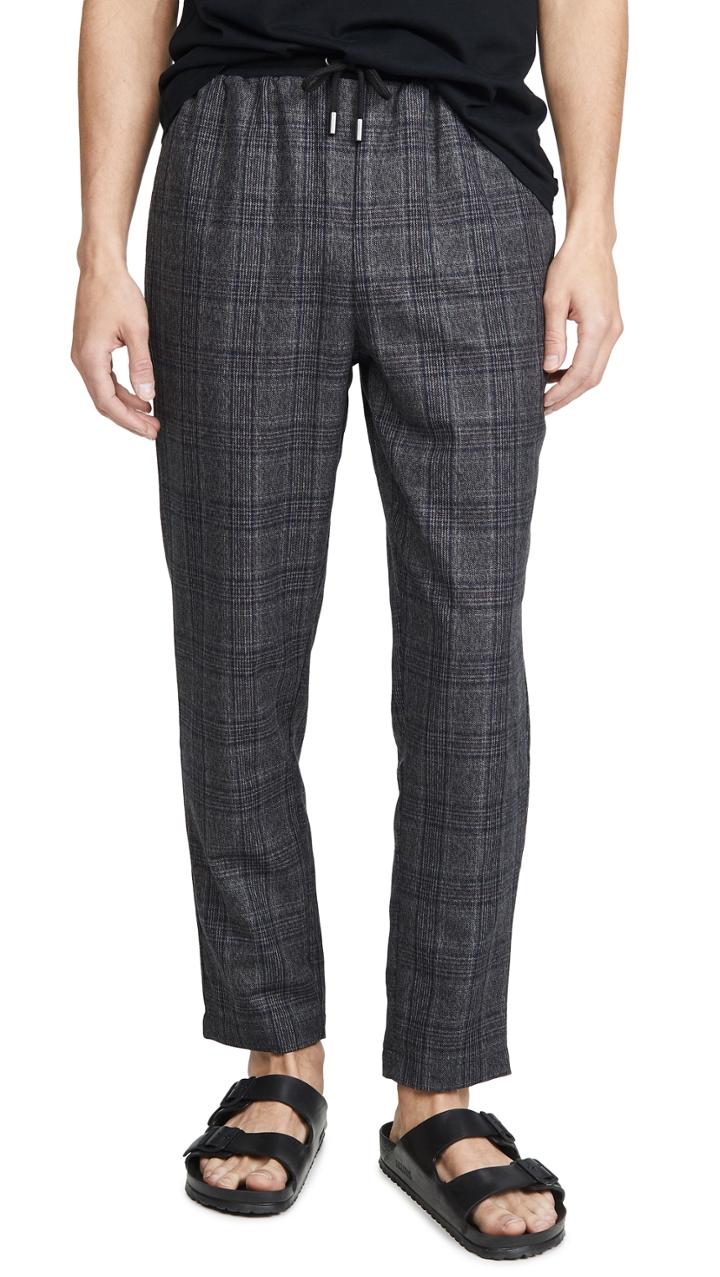 Native Youth Umbra Yarn Dyed Check Trousers