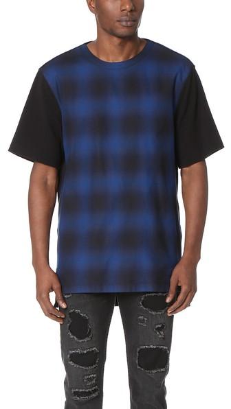 Helmut Lang Gradient Plaid Tee