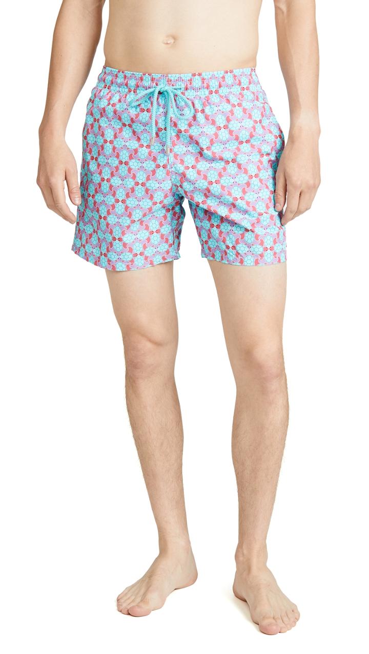 Vilebrequin Cherry Blossom Turtles Moorea Swim Trunks
