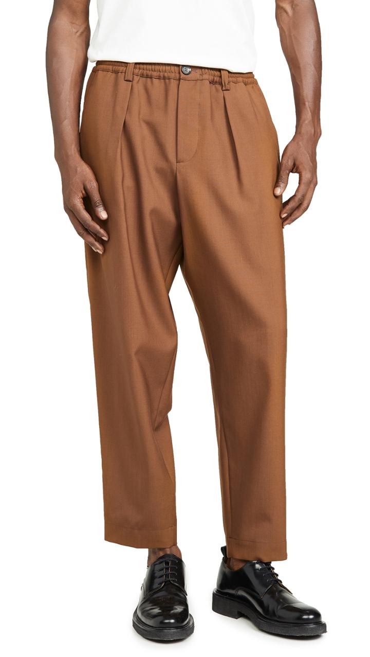 Marni Tropical Wool Carrot Fit Trousers