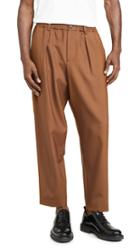 Marni Tropical Wool Carrot Fit Trousers