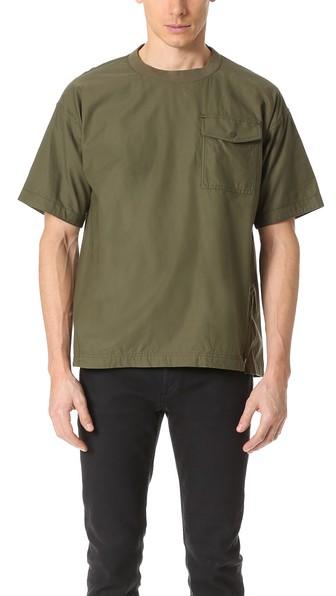 White Mountaineering Cotton Twill Round Neck Pullover