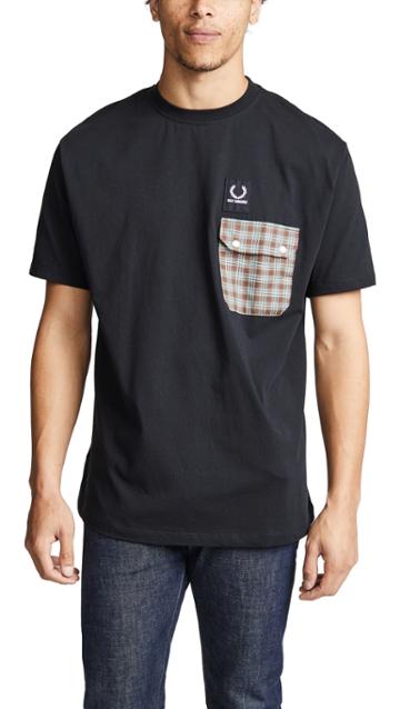 Fred Perry By Raf Simons Pocket Detail T Shirt