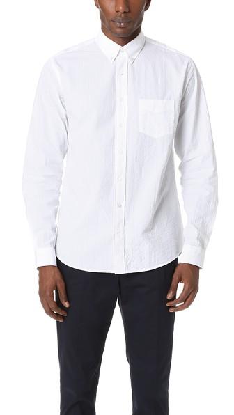 Schnayderman S Leisure Seersucker One Shirt