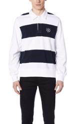 Rag Bone Long Sleeve Rugby Polo