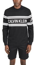 Calvin Klein Jeans Varsity Traveling Logo Long Sleeve Tee