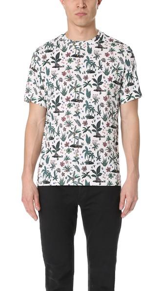 Ps By Paul Smith Allover Floral Print Tee