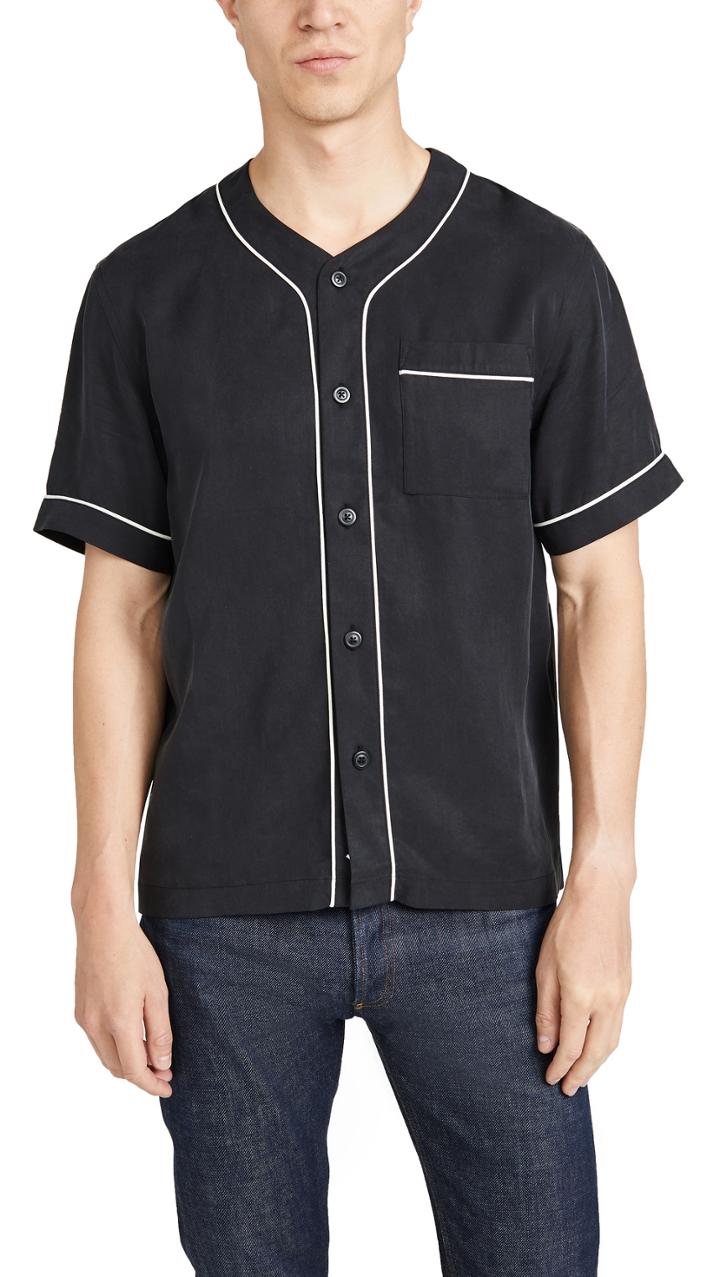 Saturdays Nyc Benny Short Sleeve Baseball Shirt