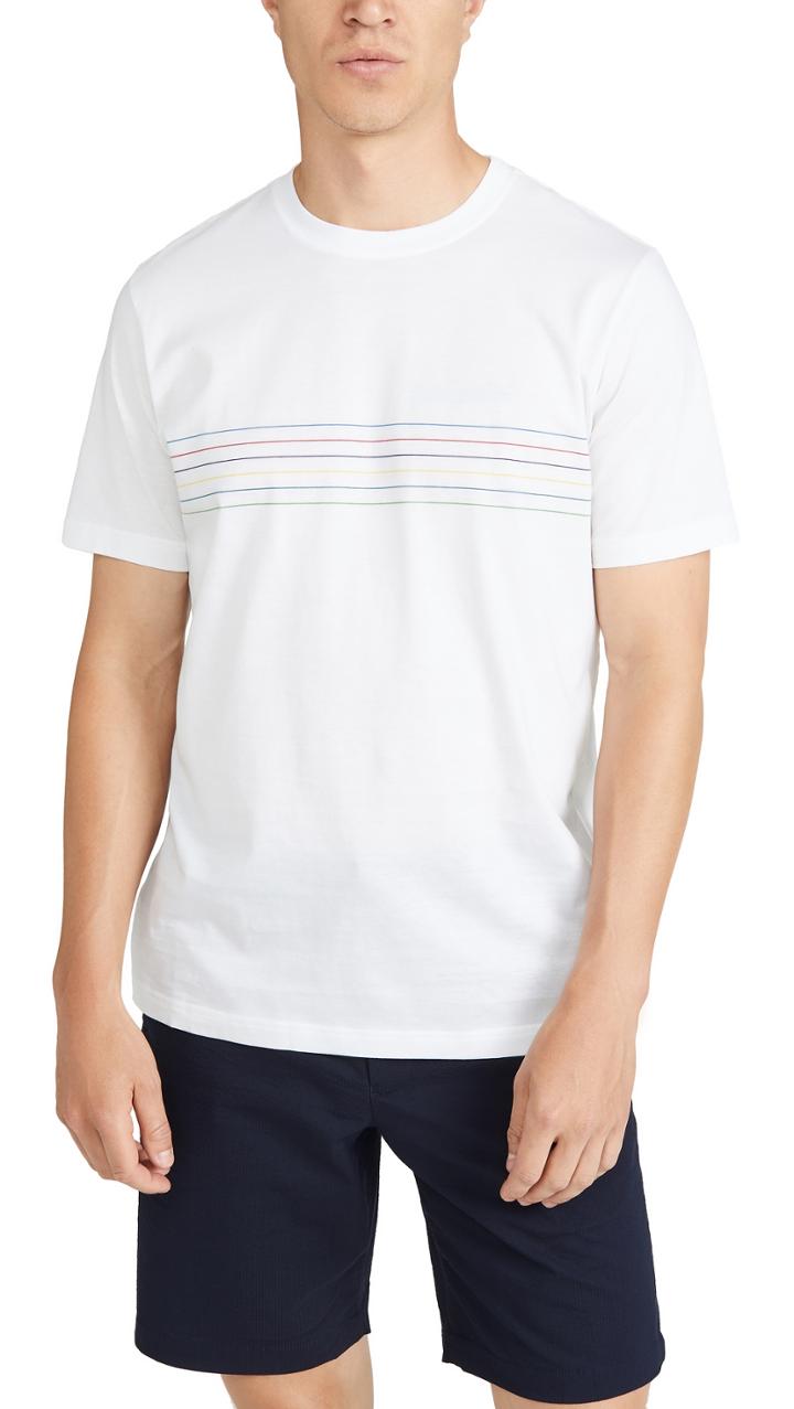 Ps Paul Smith Short Sleeved Stripped Tee