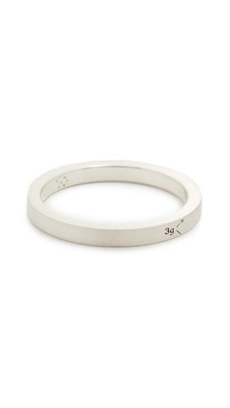 Le Gramme Le 3 Grammes Brushed Silver Ring