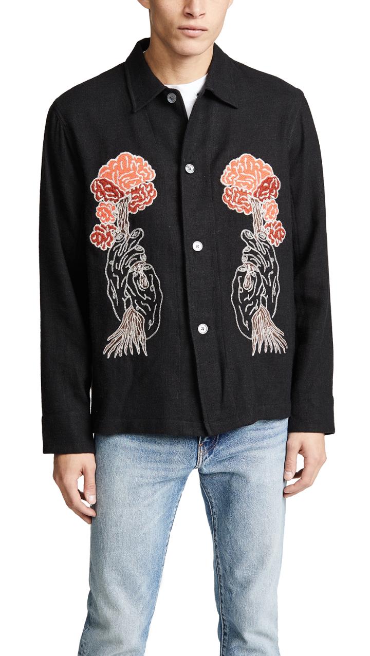 Our Legacy Box Shirt With Tree Embroidery