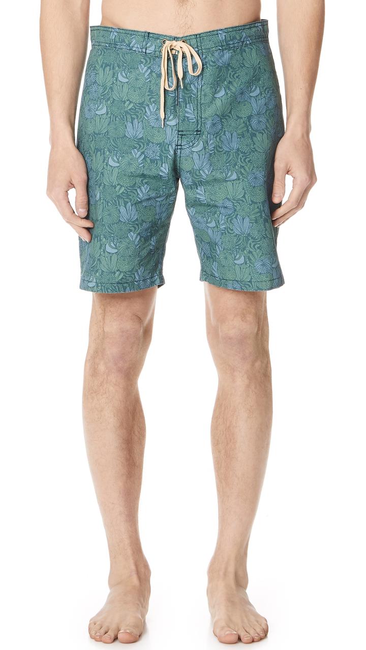 Mollusk Notched Swim Trunks