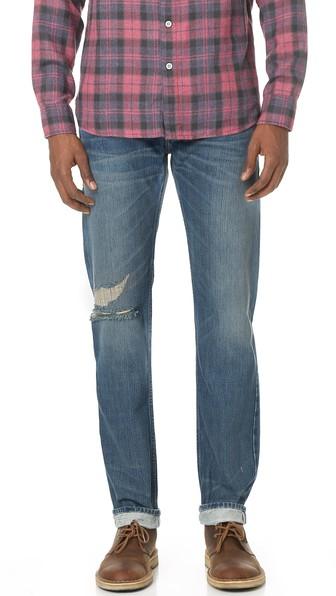 Current Elliott The Selvedge Slim Straight Jeans