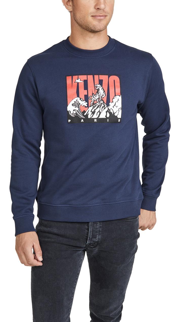 Kenzo Kenzo Tiger Mountain Crew Neck Sweater
