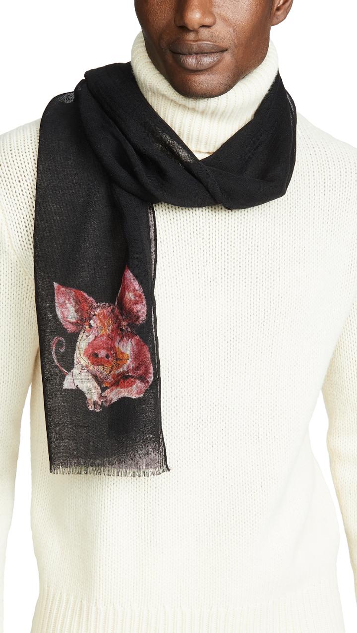 Paul Smith Pig Scarf