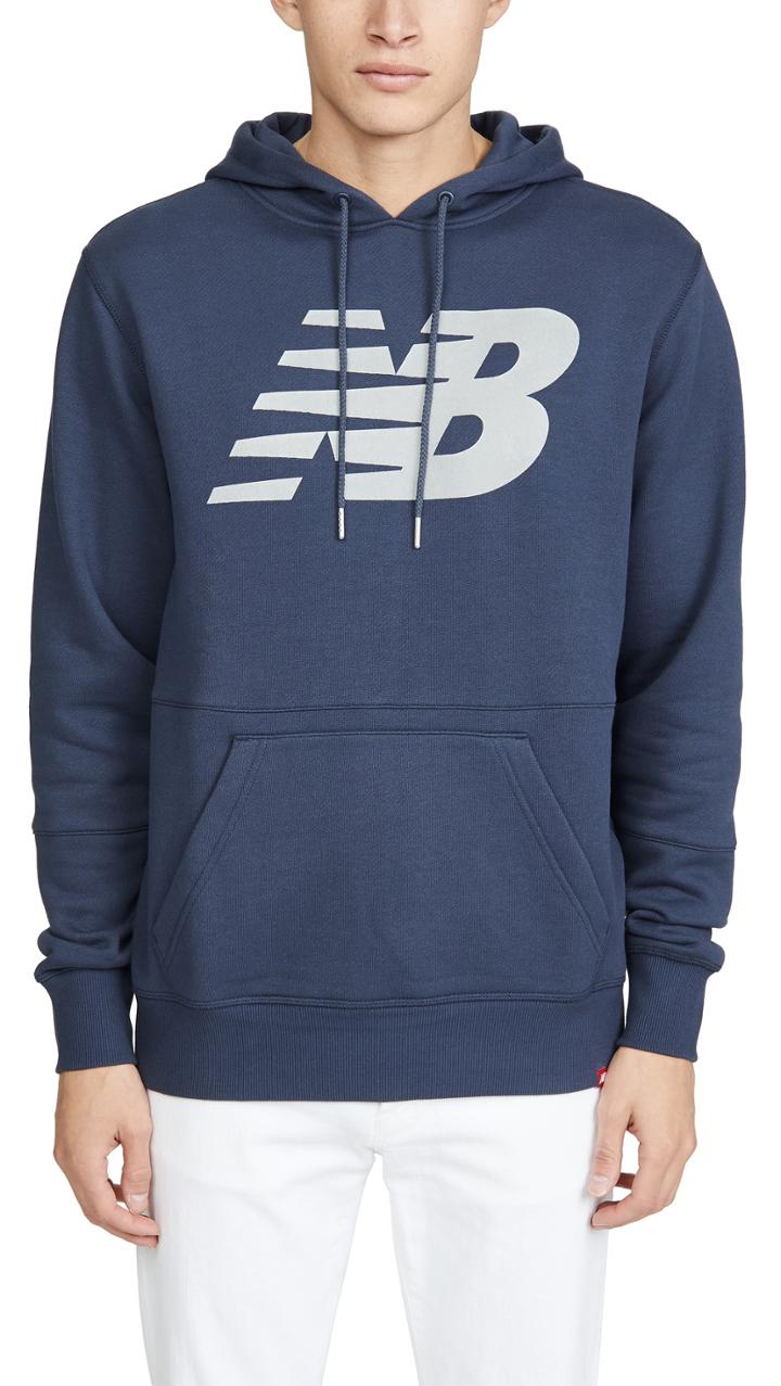 New Balance Reflective Logo Hoodie