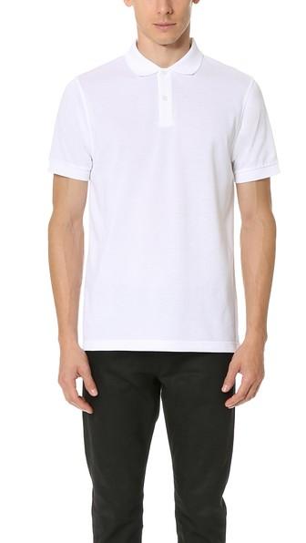 Sunspel Short Sleeve Pique Polo Shirt