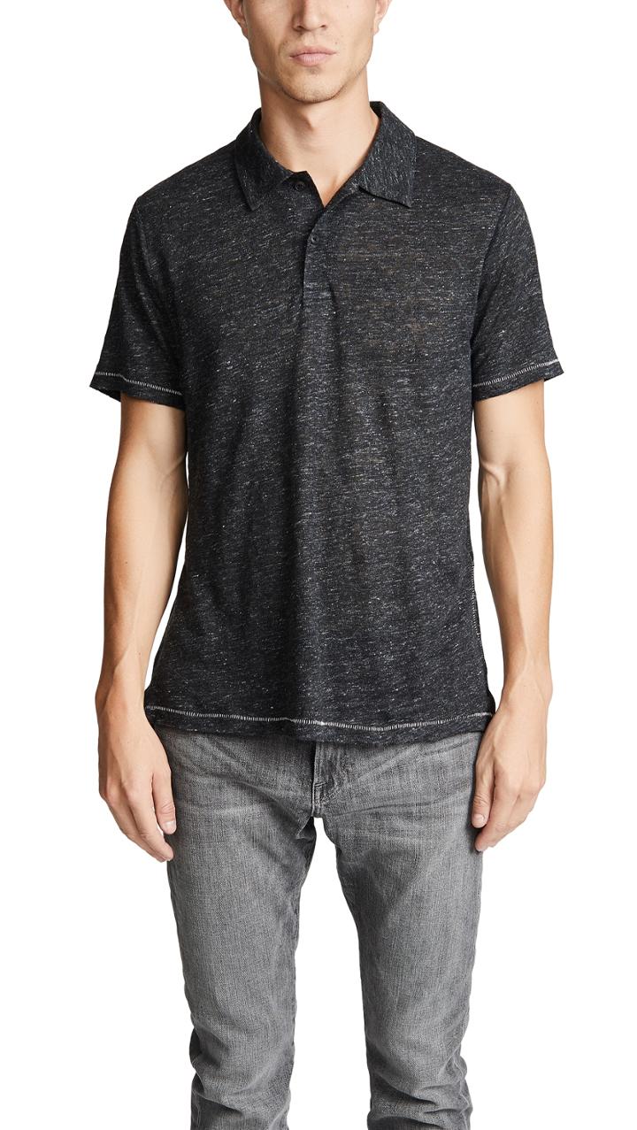 Rag Bone Owen Linen Polo